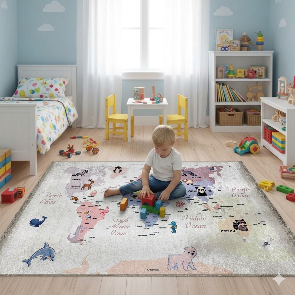 Tapis pour enfant Anti-Tache سجادة غرفة نوم الأطفال