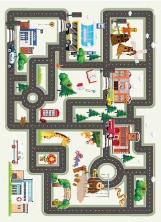 Tapis pour enfant Anti-Tache سجادة غرفة نوم الأطفال