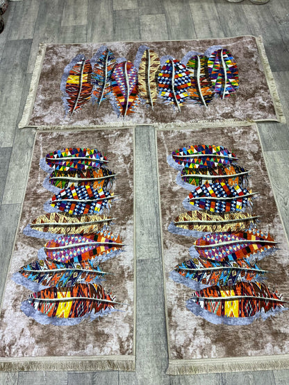 طقم زرابي مضاد للصداع 3 قطع لغرفة النوم