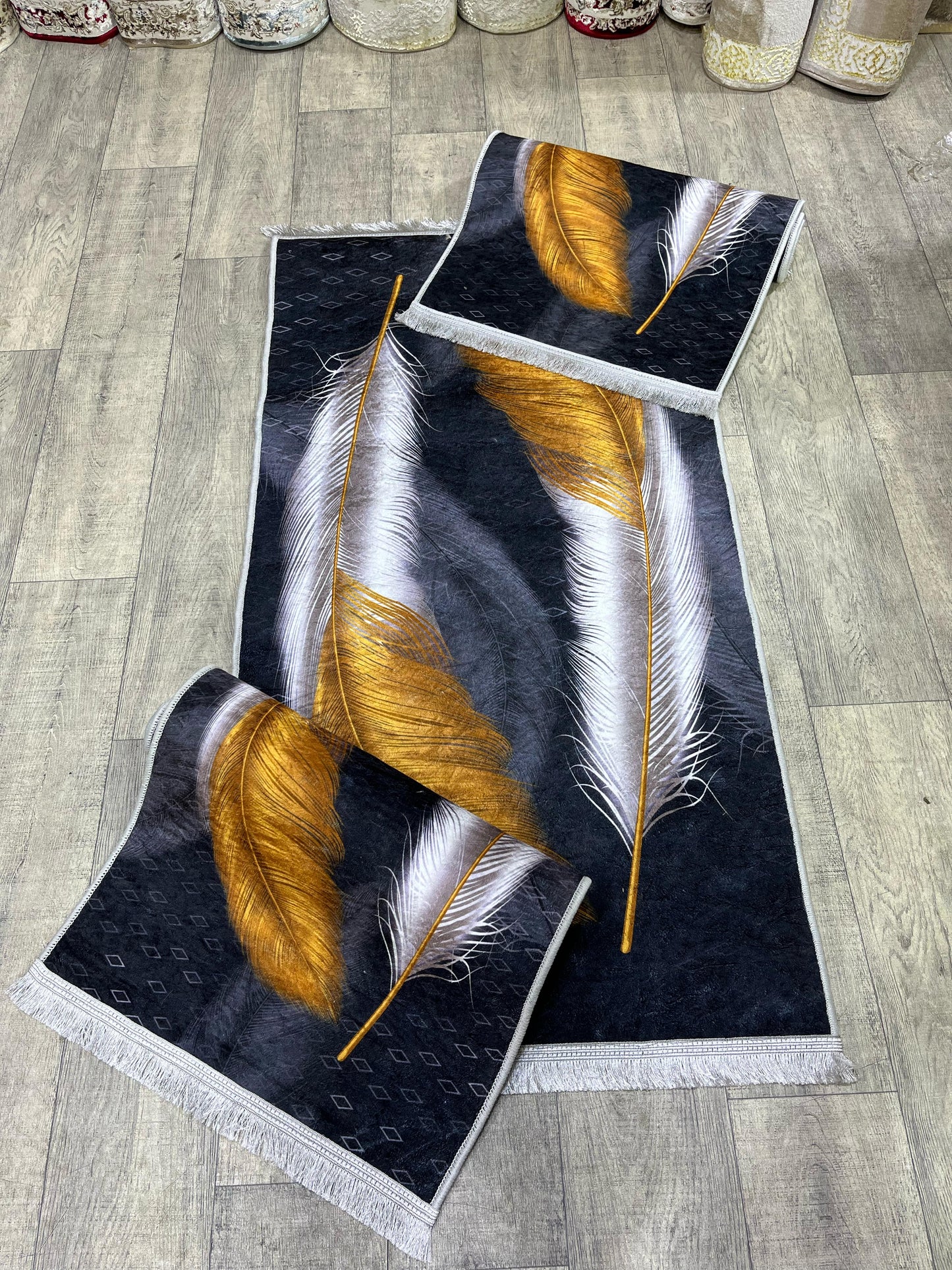 طقم زرابي مضاد للصداع 3 قطع لغرفة النوم