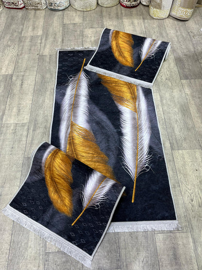 طقم زرابي مضاد للصداع 3 قطع لغرفة النوم