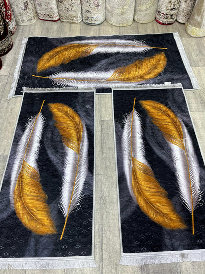 طقم زرابي مضاد للصداع 3 قطع لغرفة النوم