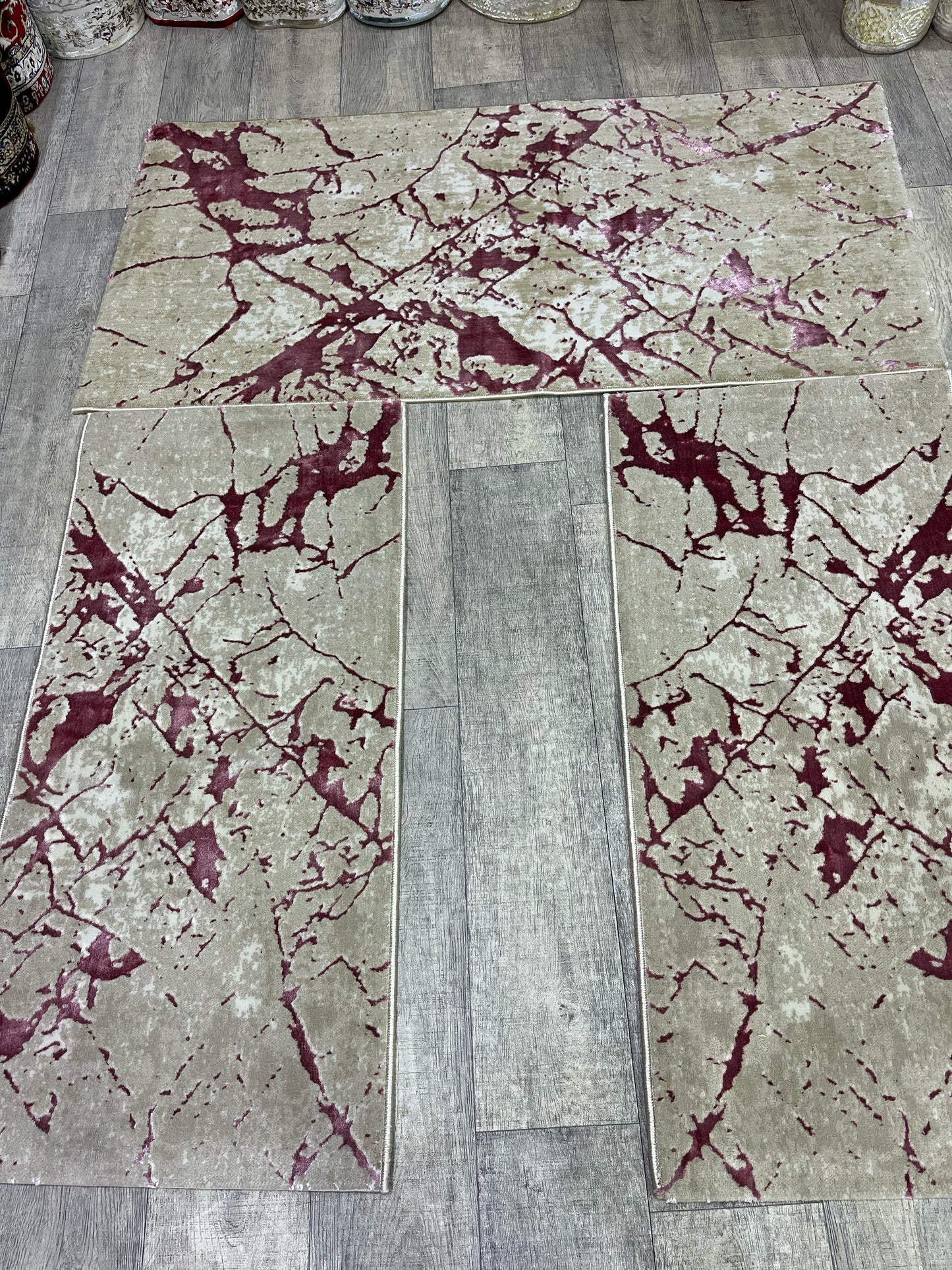 طقم يارا زرابي 3 قطع غرفه نوم